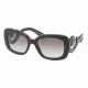 Prada PR27OS Sunglasses 1AB3M1-5400 - Black Frame, Gray Gradient Lenses