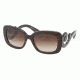 Prada PR27OS Sunglasses 2AU6S1-5400 - Havana Frame, Brown Gradient Lenses
