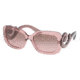 Prada PR27OS Sunglasses CAI5P1-5400 - Transparent Pink Frame, Violet Gradient Lenses