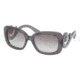 Prada PR27OS Sunglasses KAM0A7-5400 - Transparent Gray Frame, Gray Gradient Lenses