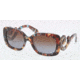 Prada PR27OS Sunglasses NAG0A4-5419 - Havana Spotted Blue Frame, Brown Gradient Lenses