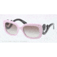 Prada PR27OS Sunglasses PDP0A7-54 - Pink Frame, Gray Gradient Lenses