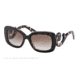 Prada PR27OS Sunglasses ROL0A6-54 - Top Brown/pink Havana Frame, Brown Gradient Lenses