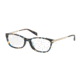 Prada PR27RV Single Vision Prescription Eyeglasses UE11O1-54 - Spotted Brown Blue Frame
