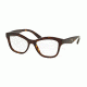 Prada PR29RVF Single Vision Prescription Eyeglasses 8AK1O1-54 - Havana Frame