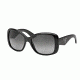 Prada PR32PS Single Vision Prescription Sunglasses PR32PS-1AB5W1-57 - Lens Diameter 57 mm, Lens Diameter 57 mm, Frame Color Black