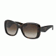 Prada PR32PS Single Vision Prescription Sunglasses PR32PS-2AU6S1-57 - Lens Diameter 57 mm, Frame Color Havana