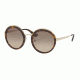Prada PR50TS Single Vision Prescription Sunglasses, 54mm, Tortoise, PR50TS-2AU3D0-54-SV