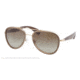 Prada PR51PS Single Vision Prescription Sunglasses PR51PS-ZVN1X1-56 - Lens Diameter 56 mm, Frame Color Pale Gold
