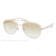 Prada PR51PS Single Vision Prescription Sunglasses PR51PS-ZVN9S1-53 - Lens Diameter 53 mm, Lens Diameter 53 mm, Frame Color Pale Gold