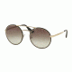 Prada PR51SS Progressive Prescription Sunglasses PR51SS-1AB0A7-54 - Lens Diameter 54 mm, Frame Color Black/pale Gold