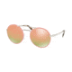 Prada PR51SS Progressive Prescription Sunglasses PR51SS-VHU5L2-54 - Lens Diameter 54 mm, Frame Color Silver/Pink