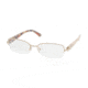 Prada PR52NV #ZVN1O1 - Pale Gold Demo Lens Frame