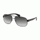 Prada PR52PS Bifocal Prescription Sunglasses PR52PS-7AX0A7-61 - Lens Diameter 61 mm, Frame Color Black