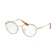Prada PR52VV Prescription Eyeglasses, 50mm, Green/Matte Pale Gold, PR52VV-2611O1-50-SV