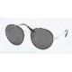 Prada PR53PS Sunglasses 1AB1A1-54 - Silver/Black Frame, Gray Lenses
