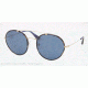 Prada PR53PS Sunglasses NAG1V1-54 - Pale Gold/spotted Havana Blue Frame, Blue Lenses