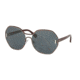 Prada PR53TS Single Vision Prescription Sunglasses PR53TS-UE02K1-62 - Lens Diameter 62 mm, Frame Color Silver/pink Havana