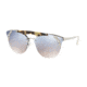 Prada PR53US Single Vision Prescription Sunglasses PR53US-23C5R0-42 - Lens Diameter 42 mm, Frame Color Silver/medium Havana