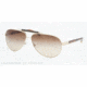 Prada PR54NS Single Vision Prescription Sunglasses PR54NS-ZVN6S1-64 - Lens Diameter 64 mm, Lens Diameter 64 mm, Frame Color Light Gold