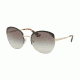 Prada PR54SS Bifocal Prescription Sunglasses PR54SS-QE30A7-59 - Lens Diameter 59 mm, Frame Color Black/pale Gold