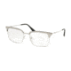 Prada PR55VV Bifocal Prescription Eyeglasses, 53mm, Silver/Matte Silver, PR55VV-2751O1-53-BI