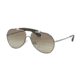 Prada PR56SS Sunglasses UFT5O2-59 - Matte Grey/gunmetal Frame, Green Gradient Lenses