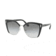 Prada PR56TS Progressive Prescription Sunglasses PR56TS-1AB0A7-57 - Lens Diameter 57 mm, Frame Color Black/Silver