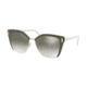 Prada PR56TS Progressive Prescription Sunglasses PR56TS-MO95O0-57 - Lens Diameter 57 mm, Frame Color Transparent Grey/pale Gold