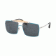 Prada PR57SS Sunglasses UFQ2K1-58 - Top Azure/silver Frame, Dark Blue Lenses