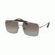 Prada PR57SS Sunglasses UFT5O2-58 - Top Grey/gunmetal Frame, Green Gradient Lenses