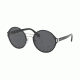 Prada PR57TS Progressive Prescription Sunglasses, 54mm, Black/Silver, PR57TS-GAQ5S0-54-PRO