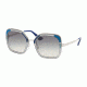 Prada PR57US Prescription Sunglasses PR57US-LMD130-54 - Lens Diameter 54 mm, Frame Color Transparent Grey