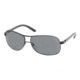 Prada PR59LS #7AX1A1 - Shiny Black Frame, Gray Lenses