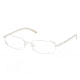 Prada PR59MV #1BC1O1 - Silver Frame, Demo Lens Lenses