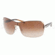 Prada PR59OS Sunglasses ZVN1Z1-0139 - Pale Gold Frame, Brown Gradient Lenses