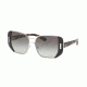 Prada PR59SS Sunglasses 1AB0A7-54 - Silver / Black Frame, Grey Gradient Lenses