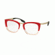 Prada PR60RV Eyeglass Frames TWA1O1-51 - Red Gradient Opal Frame