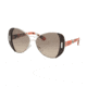 Prada PR60SS Single Vision Prescription Sunglasses PR60SS-DHO3D0-55 - Lens Diameter 55 mm, Frame Color Silver/brown