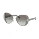 Prada PR60SS Single Vision Prescription Sunglasses PR60SS-UR90A7-55 - Lens Diameter 55 mm, Frame Color Silver/Grey
