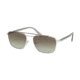 Prada PR61US Sunglasses Y7B5O2-59 - Brown / Silver Frame, Green Gradient Lenses
