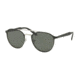 Prada PR62TS Sunglasses 1BO5X1-54 - Matte Black/Silver Frame, Polar Green Lenses