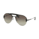 Prada PR62US Sunglasses 1AB5O2-32 - Black Frame, Green Gradient Lenses
