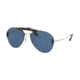 Prada PR62US Sunglasses R0K219-32 - Havana/Silver Frame, Blue Lenses