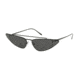 Prada PR63US Sunglasses 1AB5S0-68 - Black Frame, Grey Lenses