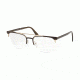 Prada PR63UV Prescription Eyeglasses LFD1O1-54 - Matte Brown/matte Pale Gold Frame