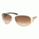 Prada PR64IS #5AK6S1 - Shiny Gold Frame, Brown Gradient Lenses