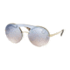 Prada PR65TS Single Vision Prescription Sunglasses PR65TS-ZVN0D0-36 - Lens Diameter 136 mm, Lens Diameter 36 mm, Frame Color Pale Gold