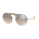 Prada PR65TS Single Vision Prescription Sunglasses PR65TS-ZVN4P0-36 - Lens Diameter 136 mm, Lens Diameter 36 mm, Frame Color Pale Gold