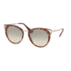 Prada PR66TSF Single Vision Prescription Sunglasses PR66TSF-UE03H2-54 - Lens Diameter 54 mm, Frame Color Pink Havana